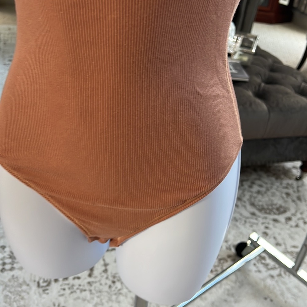Skims ribbed cotton bodysuit - Picture 3 of 9